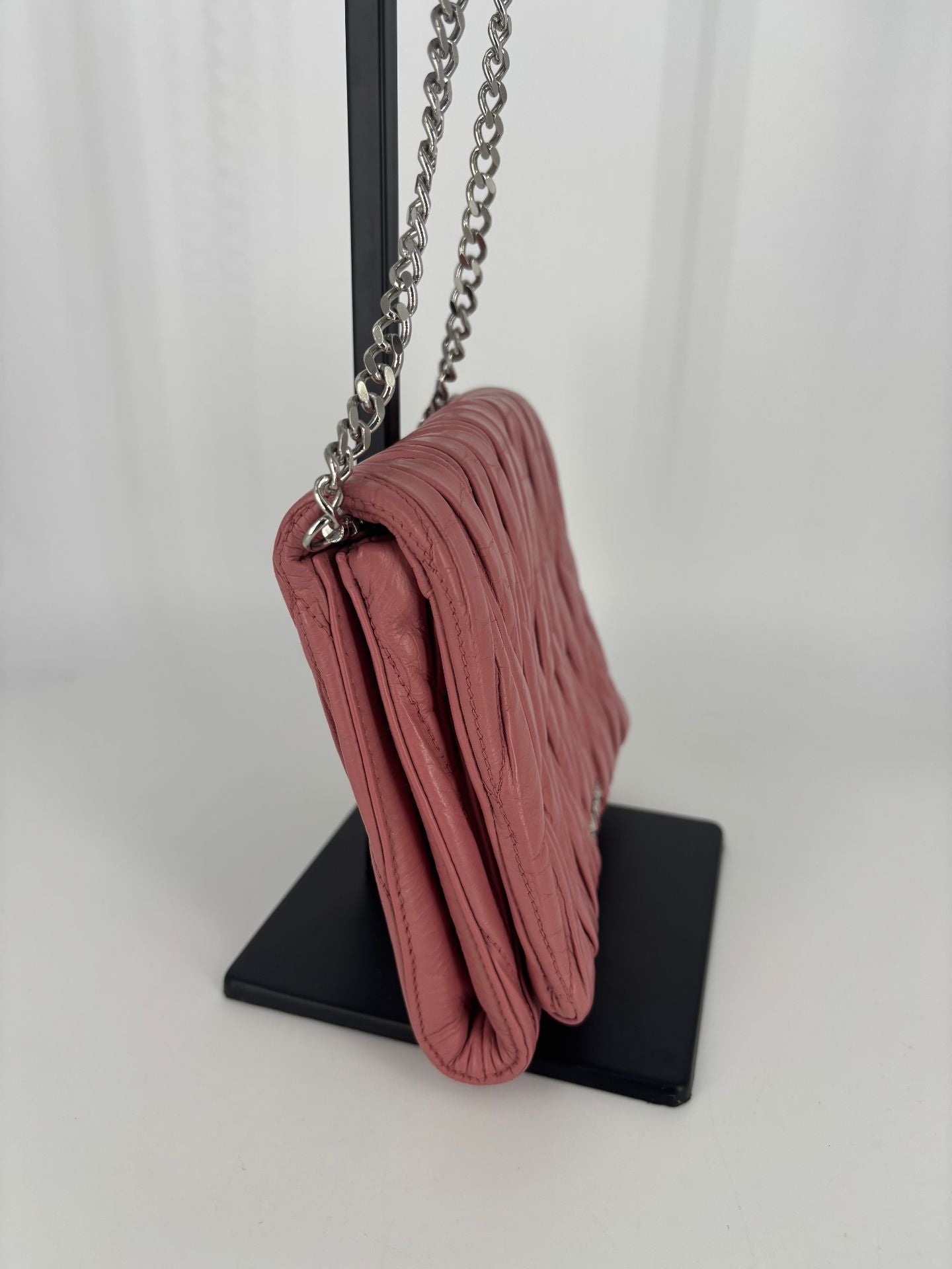 Miu Miu – Mini Sac Nappa Matelassé Rose Framboise-4
