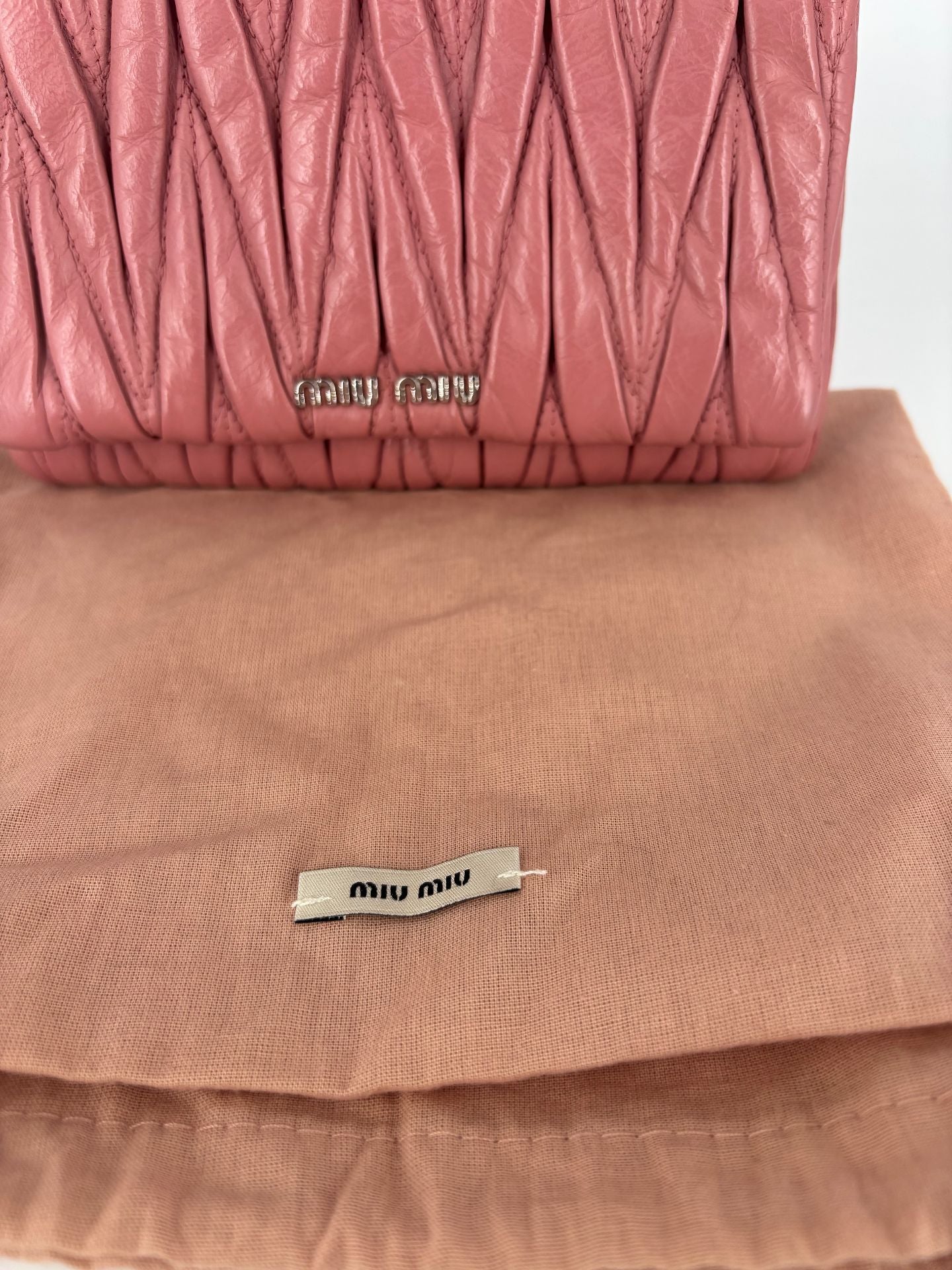 Miu Miu – Mini Sac Nappa Matelassé Rose Framboise-9