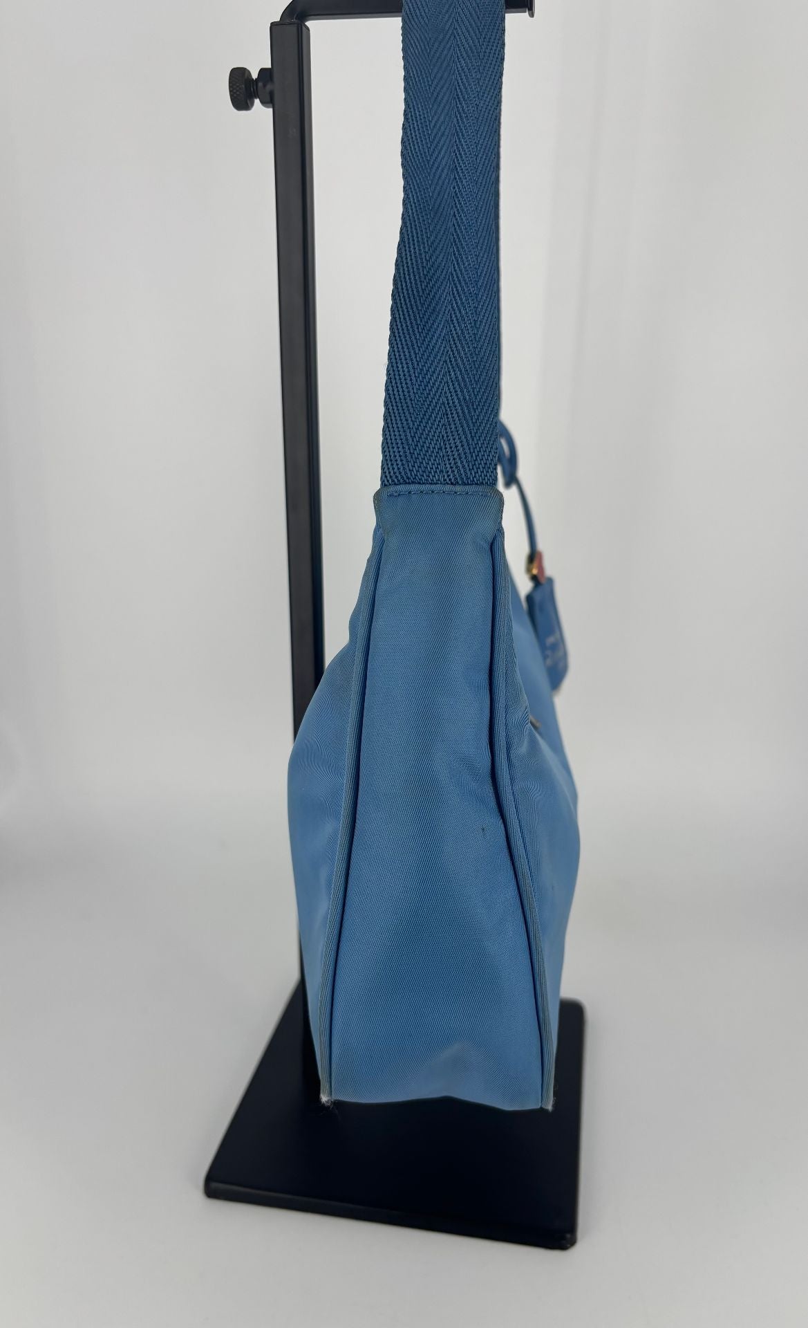 Sac Baguette Re-Edition 2000 Re-Nylon bleu clair – Prada-4