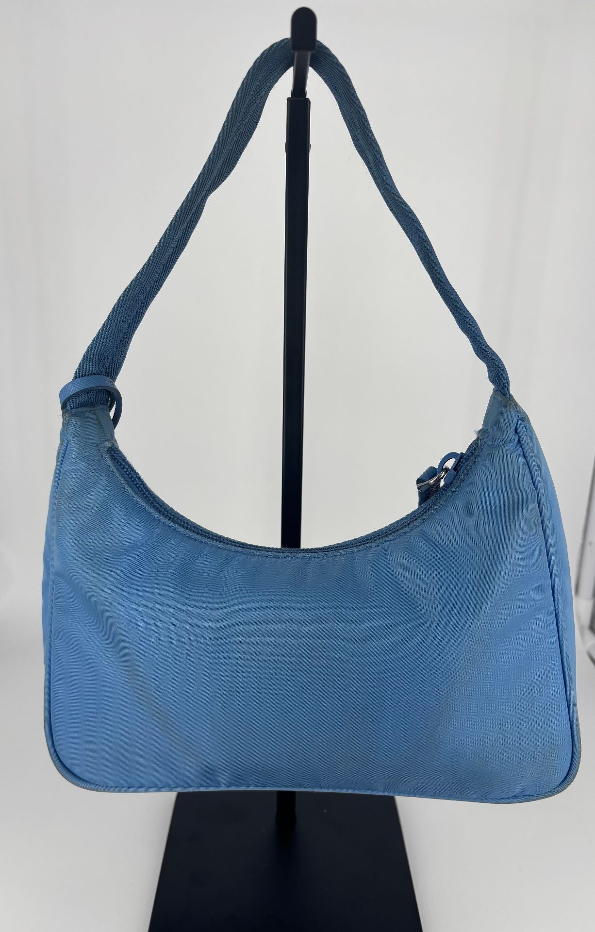 Sac Baguette Re-Edition 2000 Re-Nylon bleu clair – Prada-5