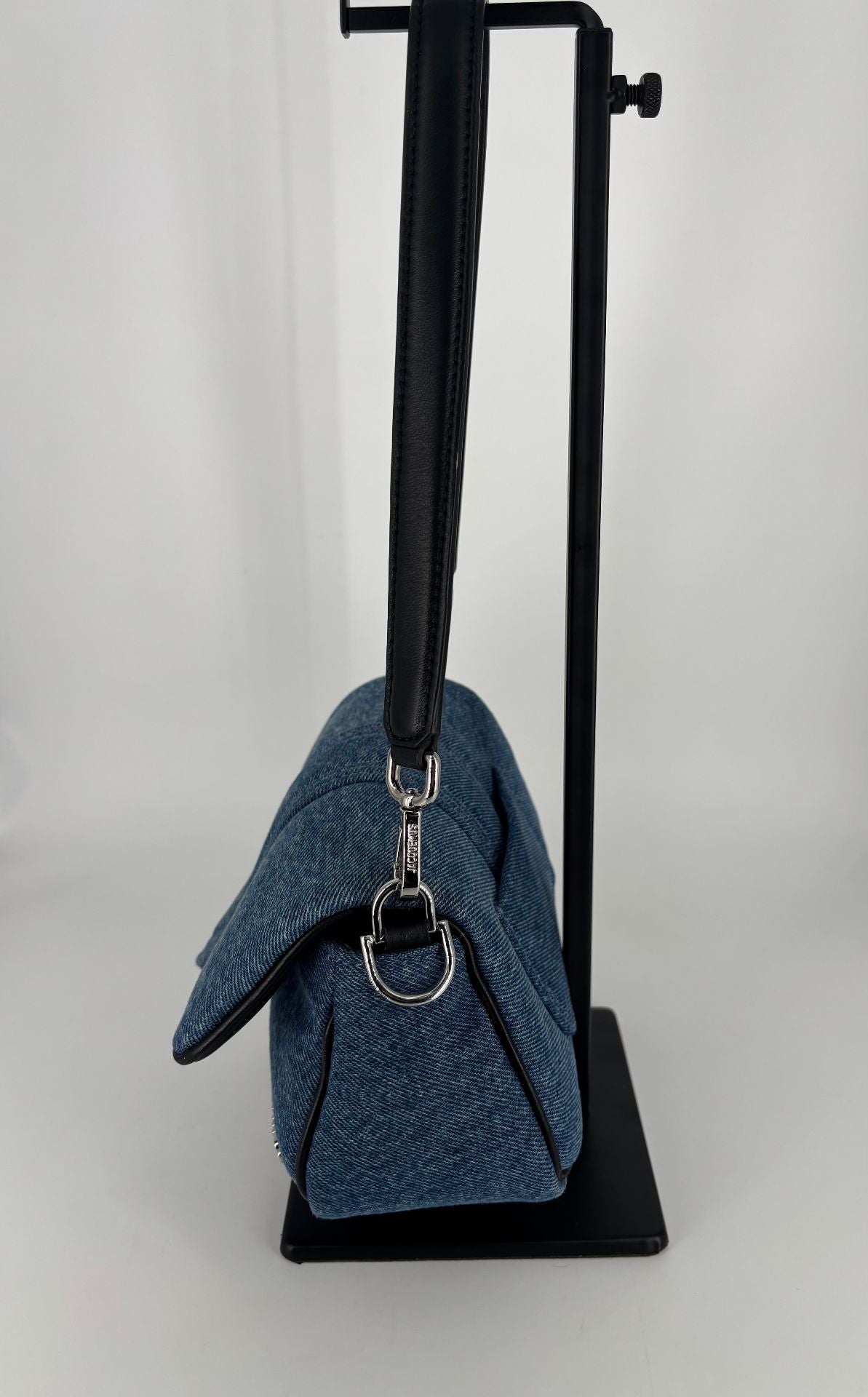 Sac Jacquemus Le Bambimou denim bleu – Baguette coussinée SS25-7
