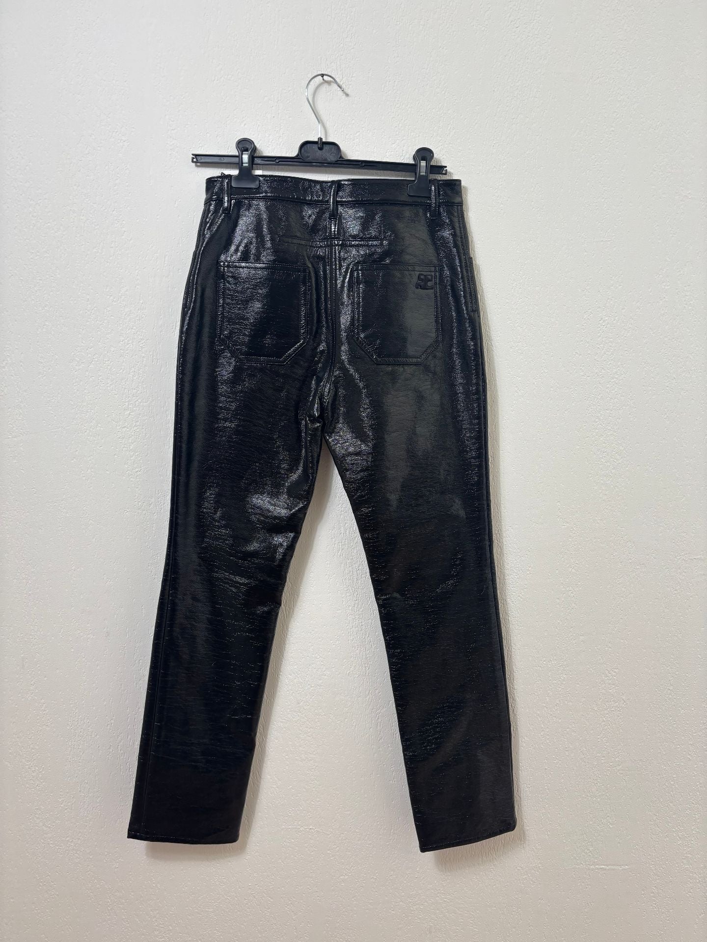 Pantalon Courrèges Réédition 5 Poches vinyle noir – T.36 – Neuf-4