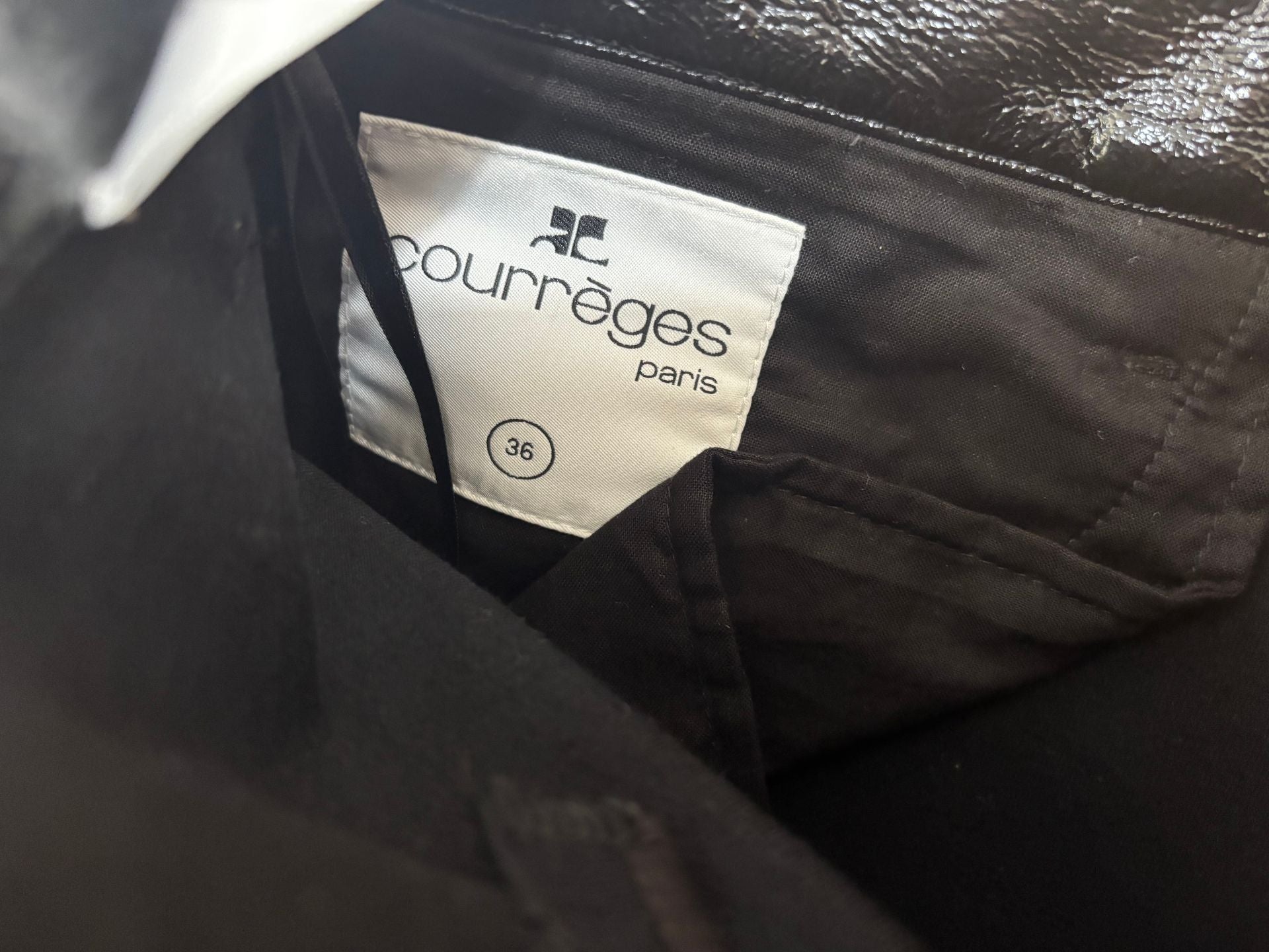 Pantalon Courrèges Réédition 5 Poches vinyle noir – T.36 – Neuf-6