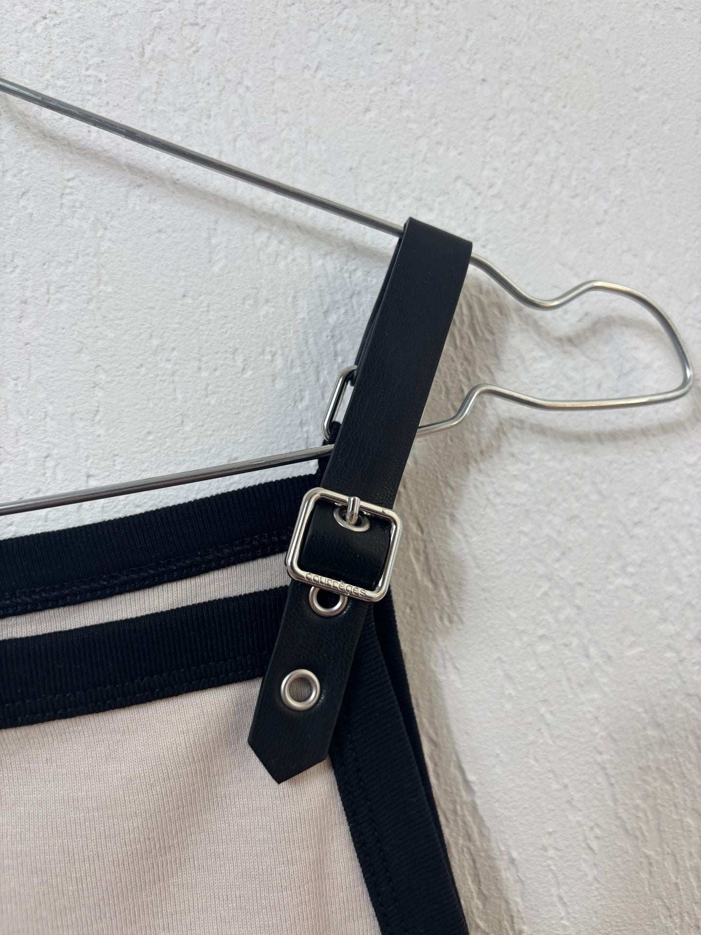 Robe Courrèges Buckle Contrast 100% coton – T.M – Neuve-3