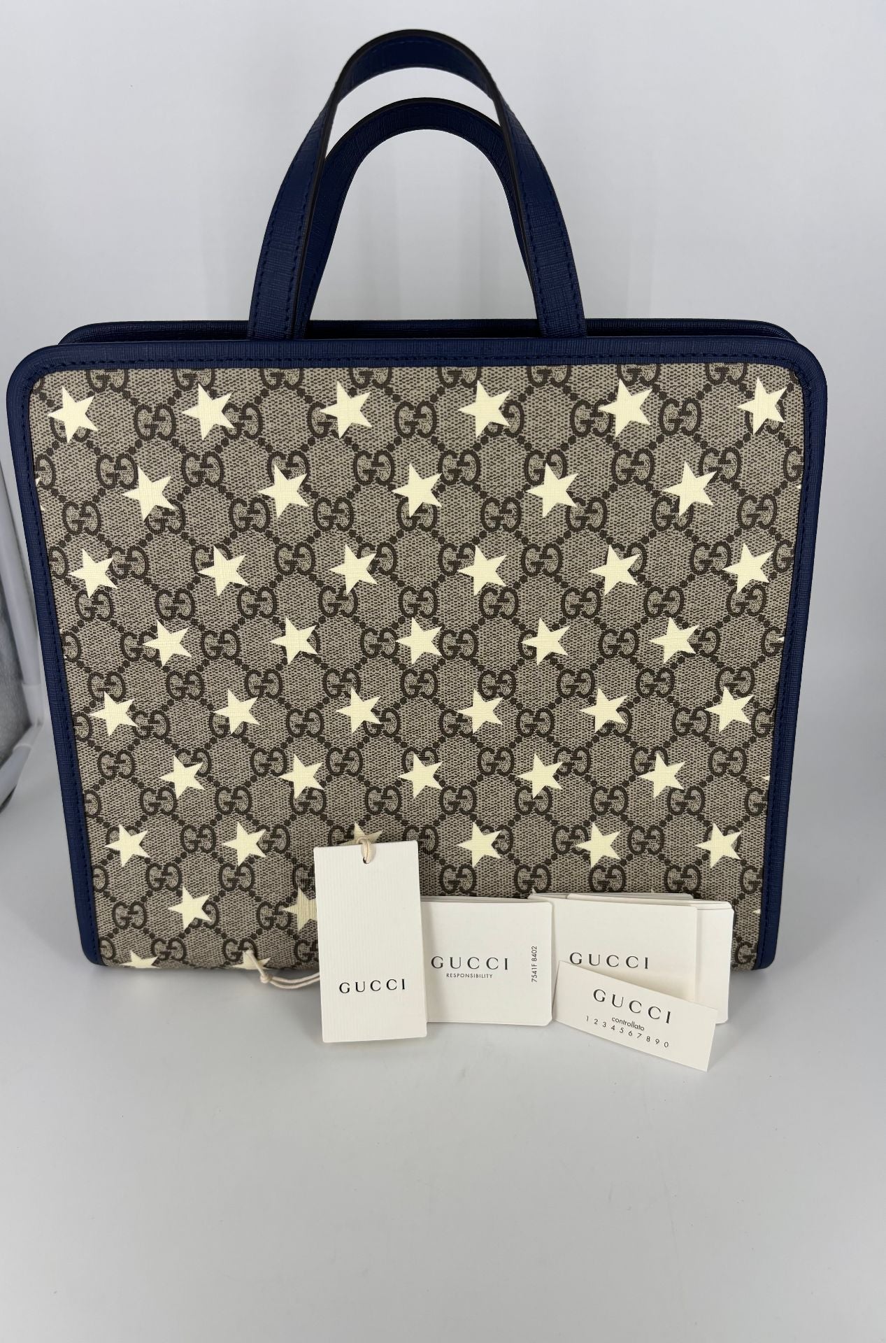Gucci – Sac tote toile GG Suprême imprimé étoiles – Neuf-5