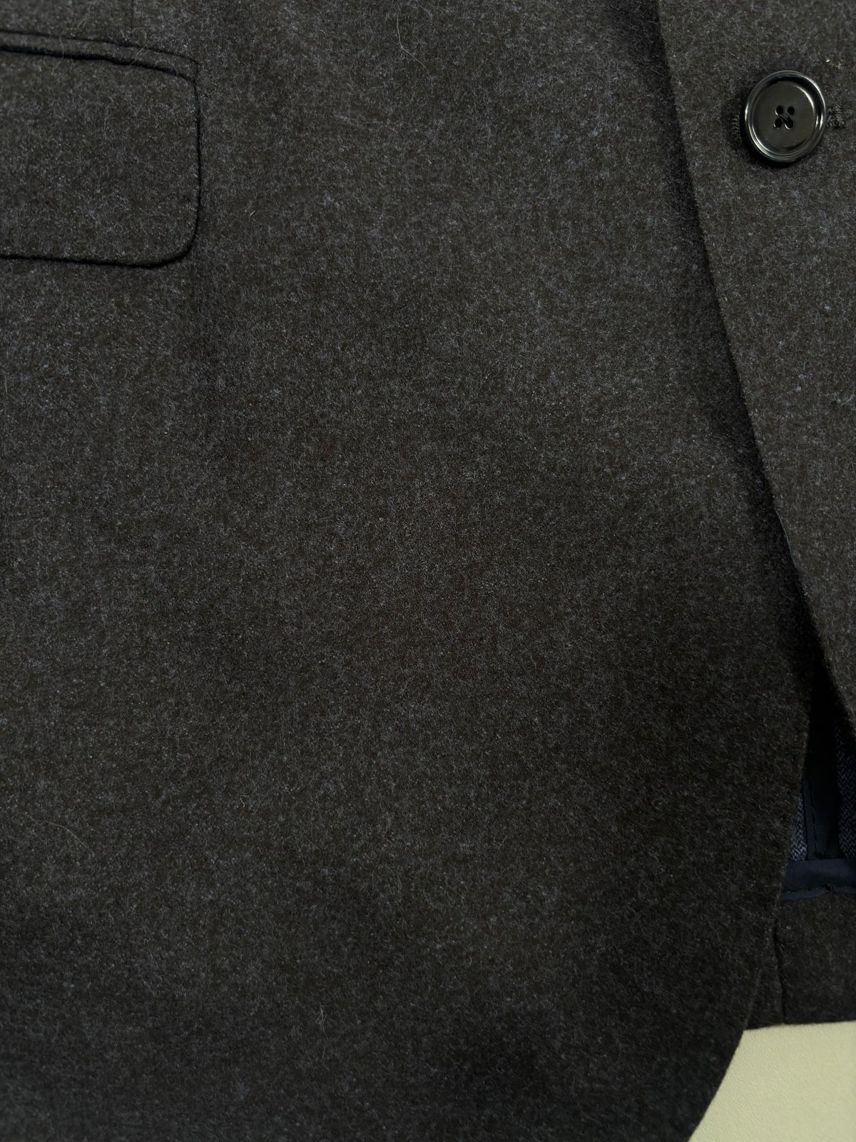 Blazer Francesco Smalto laine feutrée gris chiné – Taille 56-9