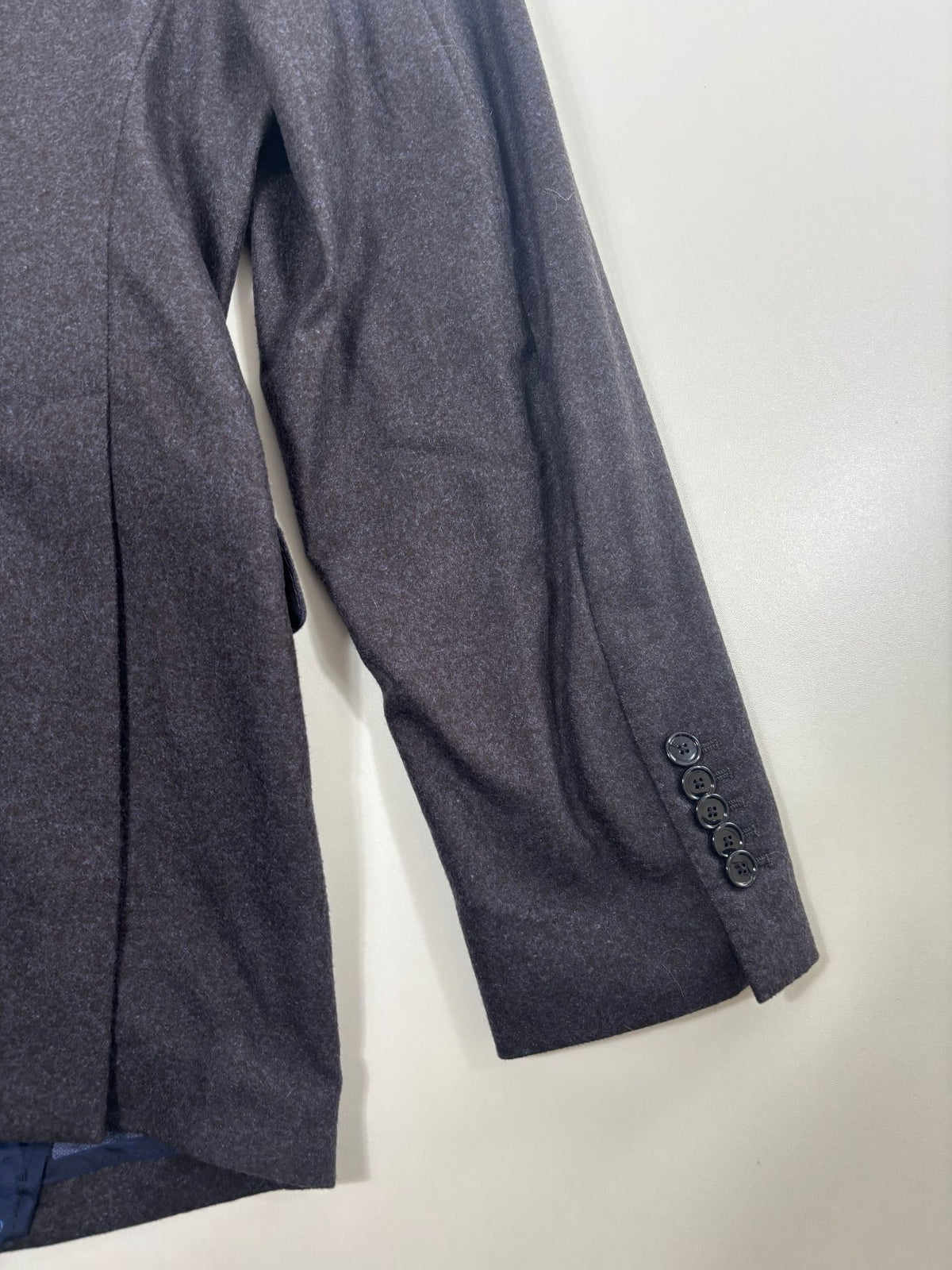 Blazer Francesco Smalto laine feutrée gris chiné – Taille 56-11