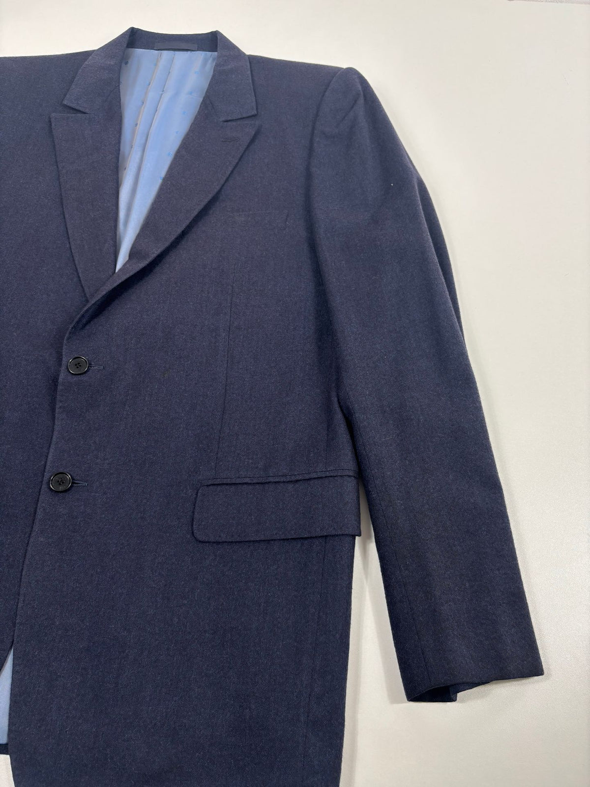 Blazer Smalto cachemire pur bleu marine chiné – Taille 56-6