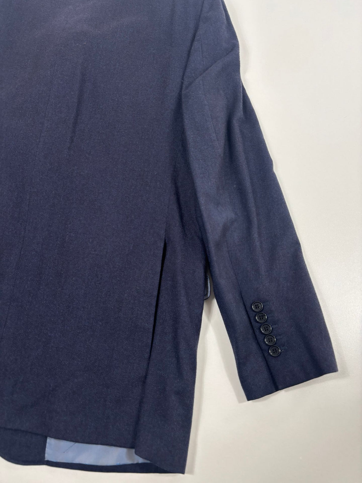 Blazer Smalto cachemire pur bleu marine chiné – Taille 56-8