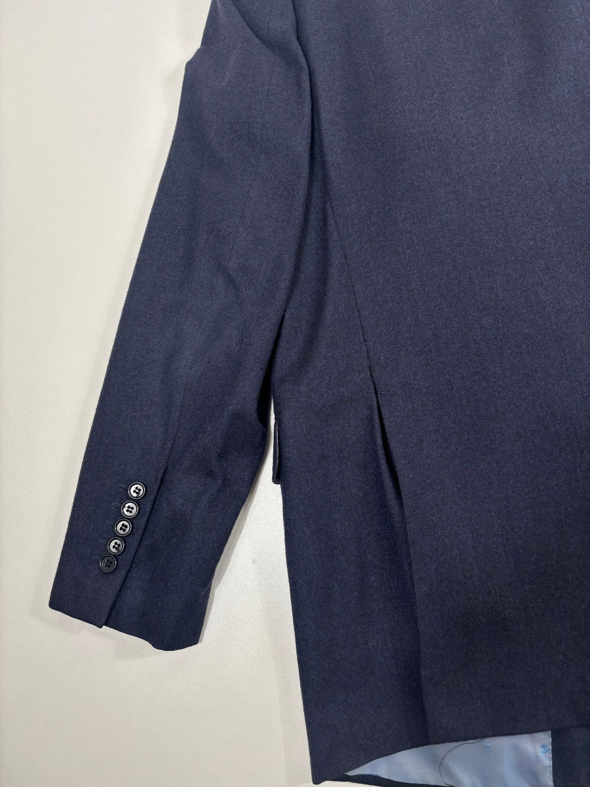 Blazer Smalto cachemire pur bleu marine chiné – Taille 56-9