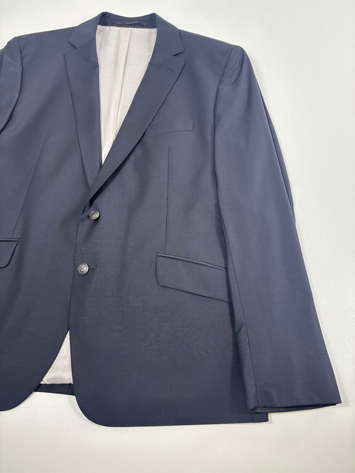 Blazer EK by Emmanuelle Khanh laine stretch bleu marine – Taille 58-6