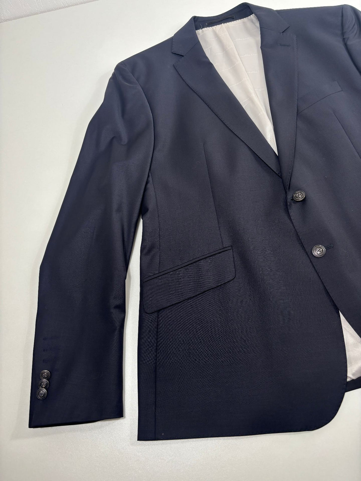 Blazer EK by Emmanuelle Khanh laine stretch bleu marine – Taille 58-7