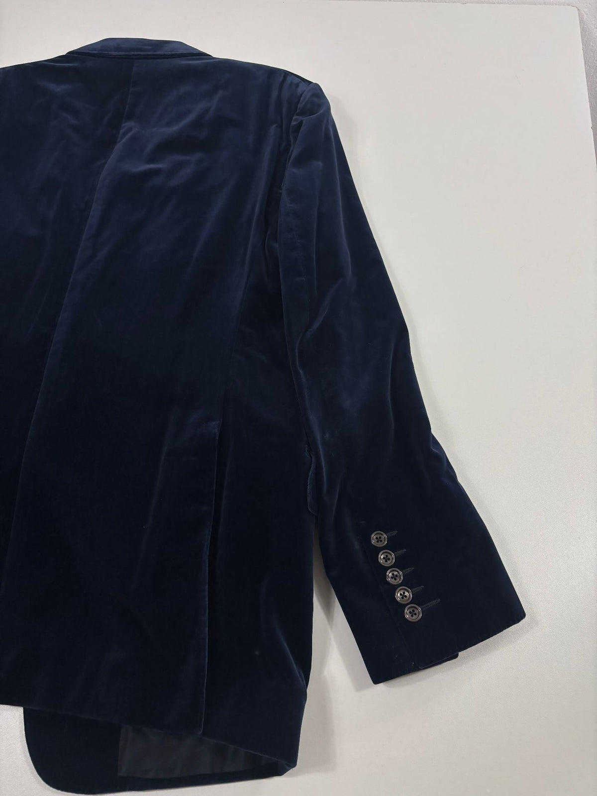 Veste blazer velours coton bleu marine – Tom Ford – Taille FR 46-11