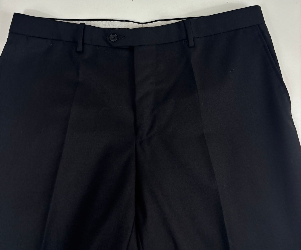 Pantalon Smalto laine vierge Super 140's noir – Taille 56-5