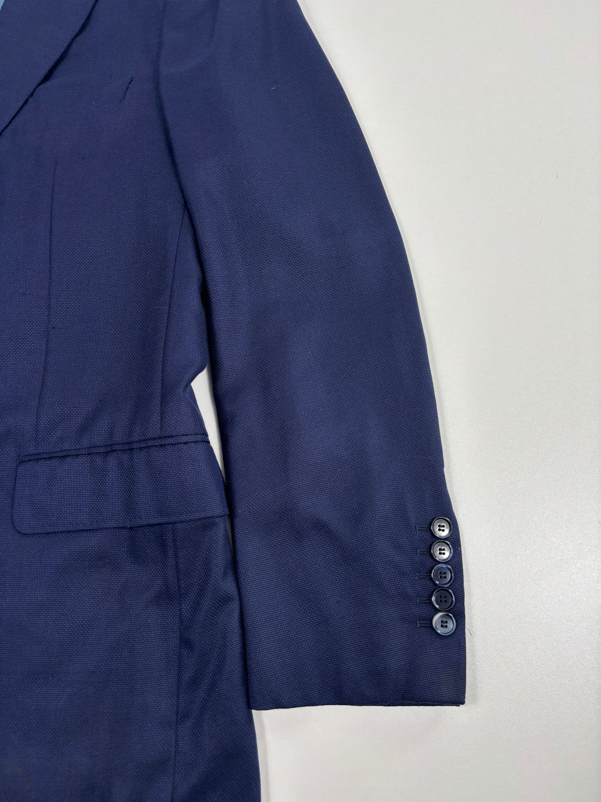 Blazer Francesco Smalto cachemire soie bleu marine – Taille 58-2
