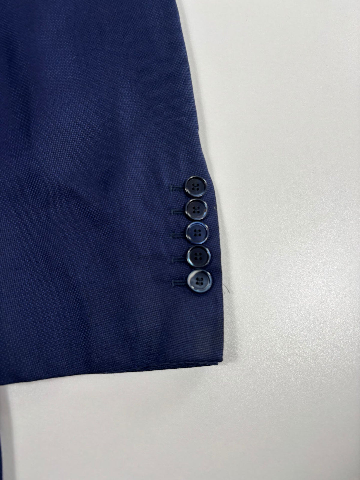Blazer Francesco Smalto cachemire soie bleu marine – Taille 58-3