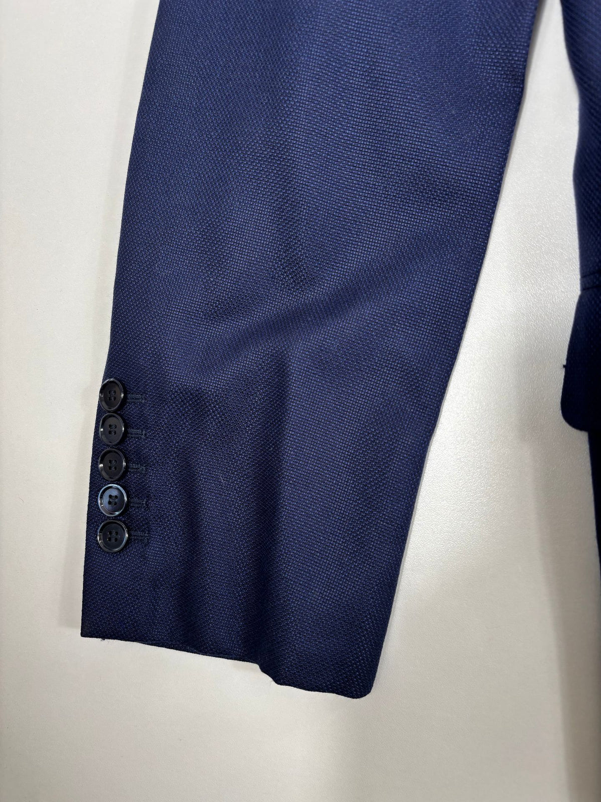 Blazer Francesco Smalto cachemire soie bleu marine – Taille 58-6