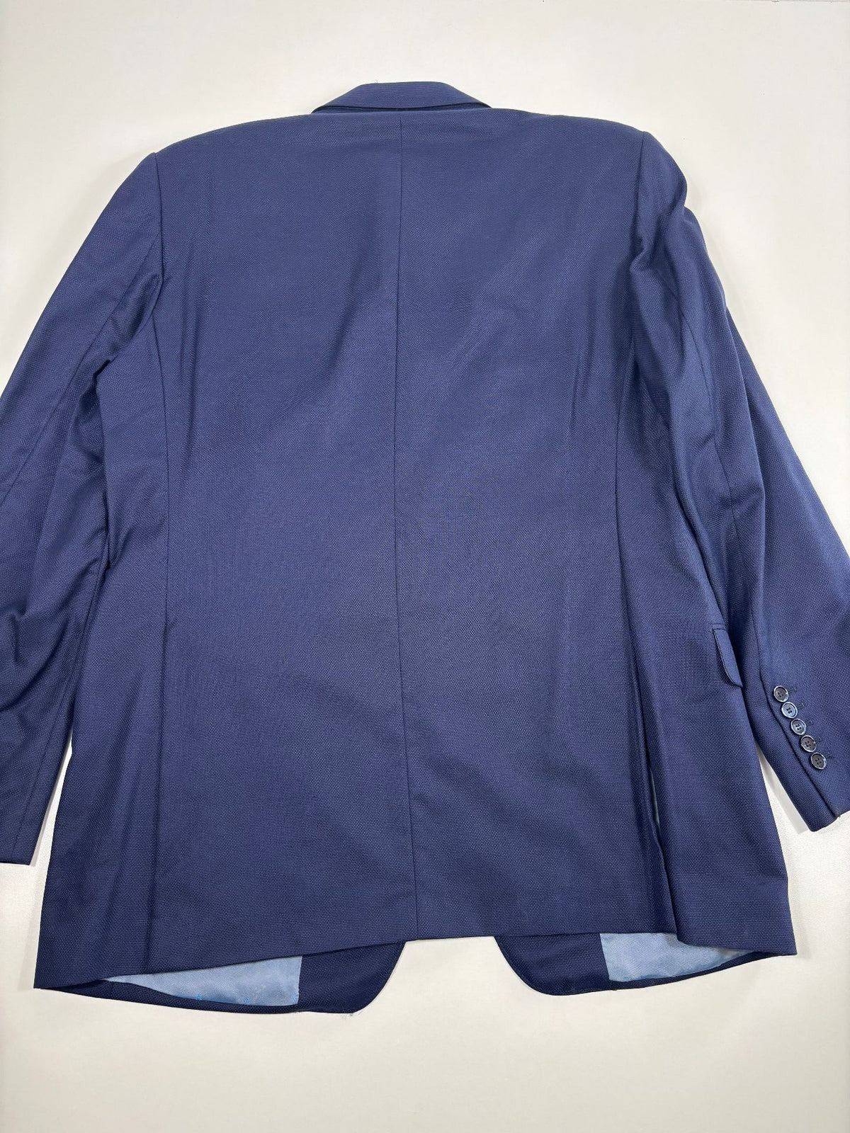 Blazer Francesco Smalto cachemire soie bleu marine – Taille 58-8