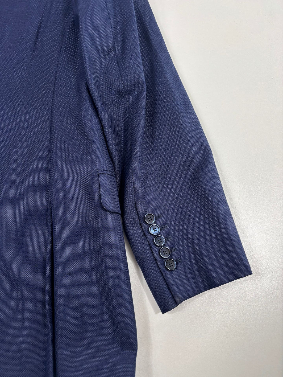 Blazer Francesco Smalto cachemire soie bleu marine – Taille 58-9