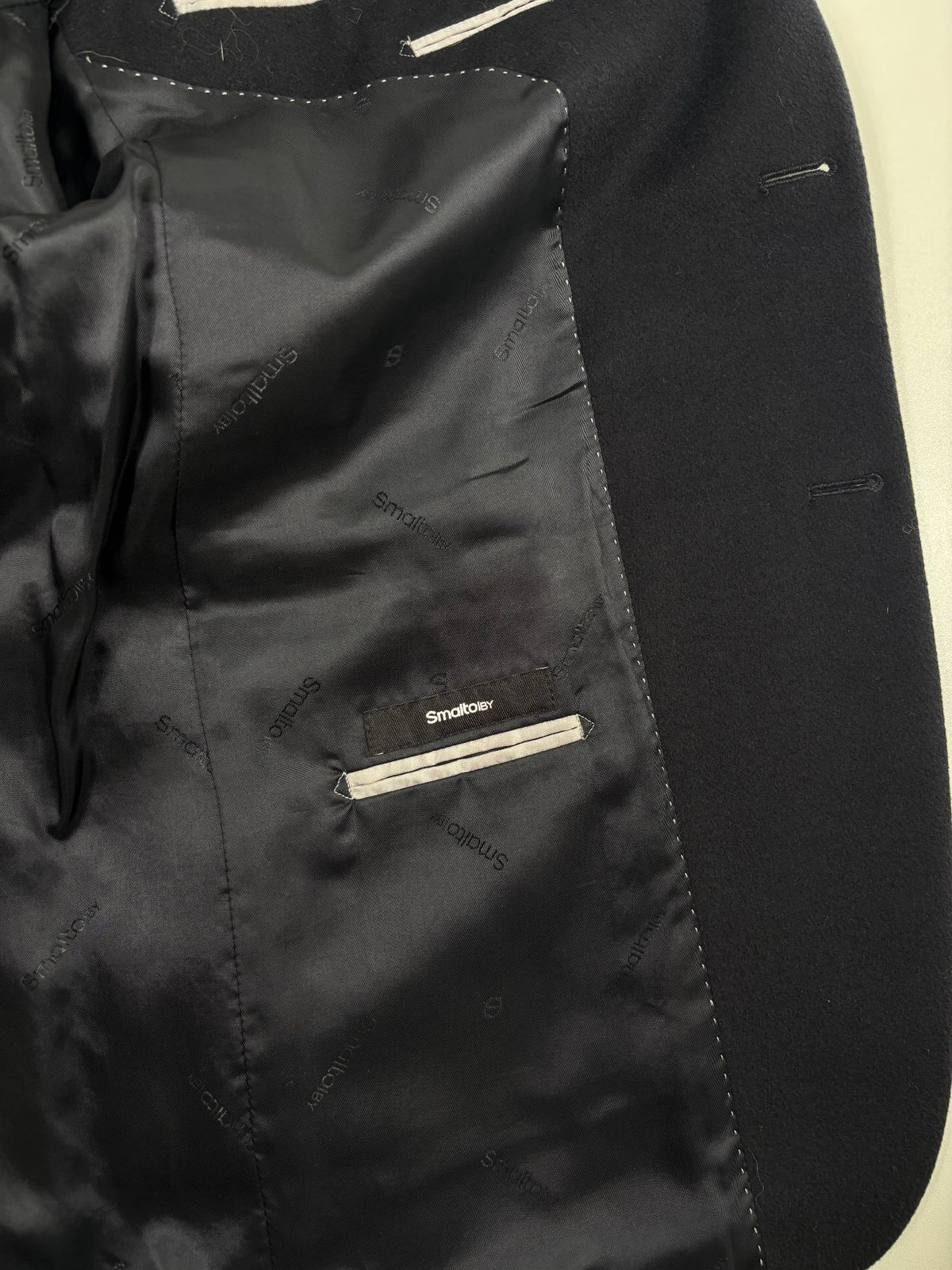 Blazer Smalto 100 % cachemire noir – Taille 56-2
