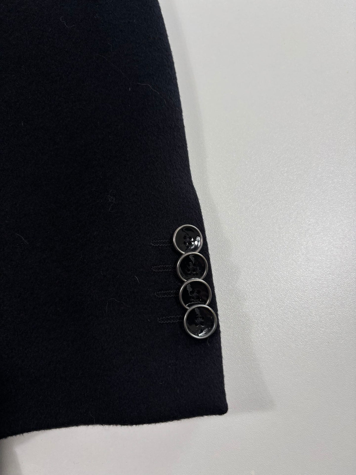 Blazer Smalto 100 % cachemire noir – Taille 56-8