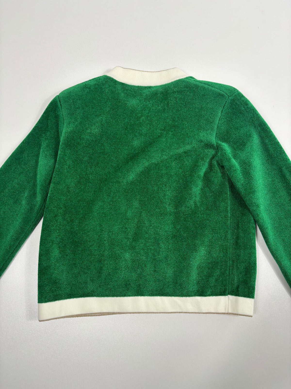 Cardigan Elisabetta Franchi maille éponge verte nœud ivoire – Neuf – Taille 34/36-8