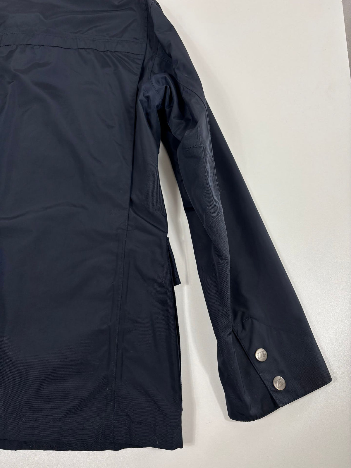 Veste Zegna Sport Microtene imperméable bleu marine – Taille XL-11
