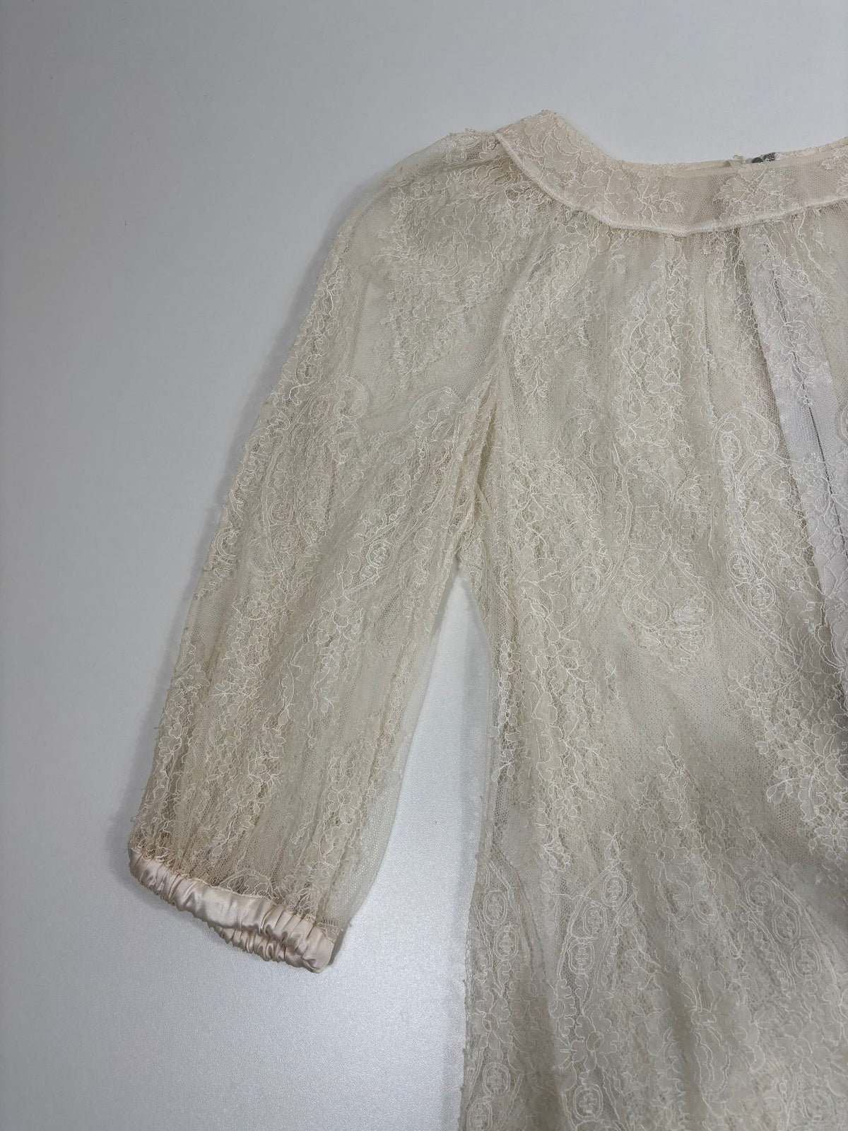 Haut Dolce & Gabbana dentelle Chantilly ivoire – Taille 38-2