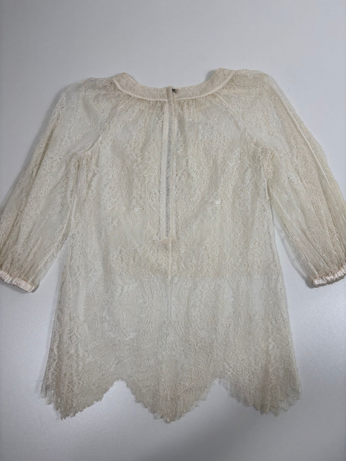 Haut Dolce & Gabbana dentelle Chantilly ivoire – Taille 38-6