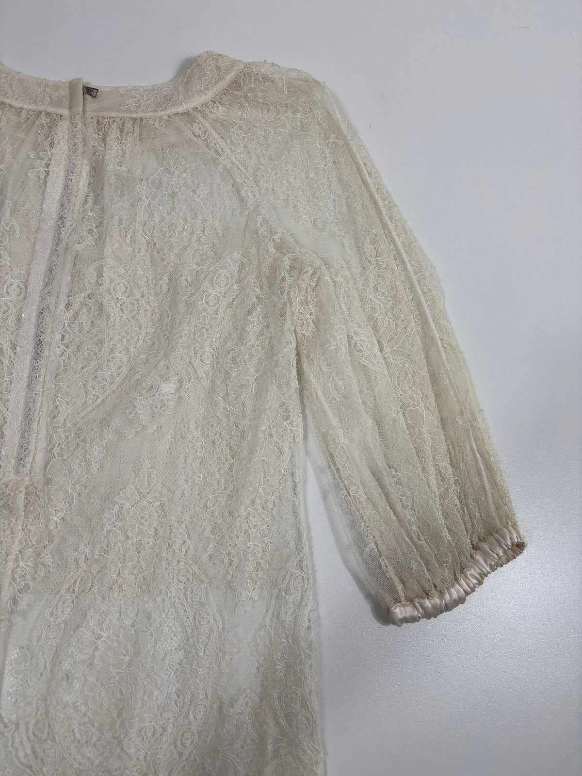 Haut Dolce & Gabbana dentelle Chantilly ivoire – Taille 38-7