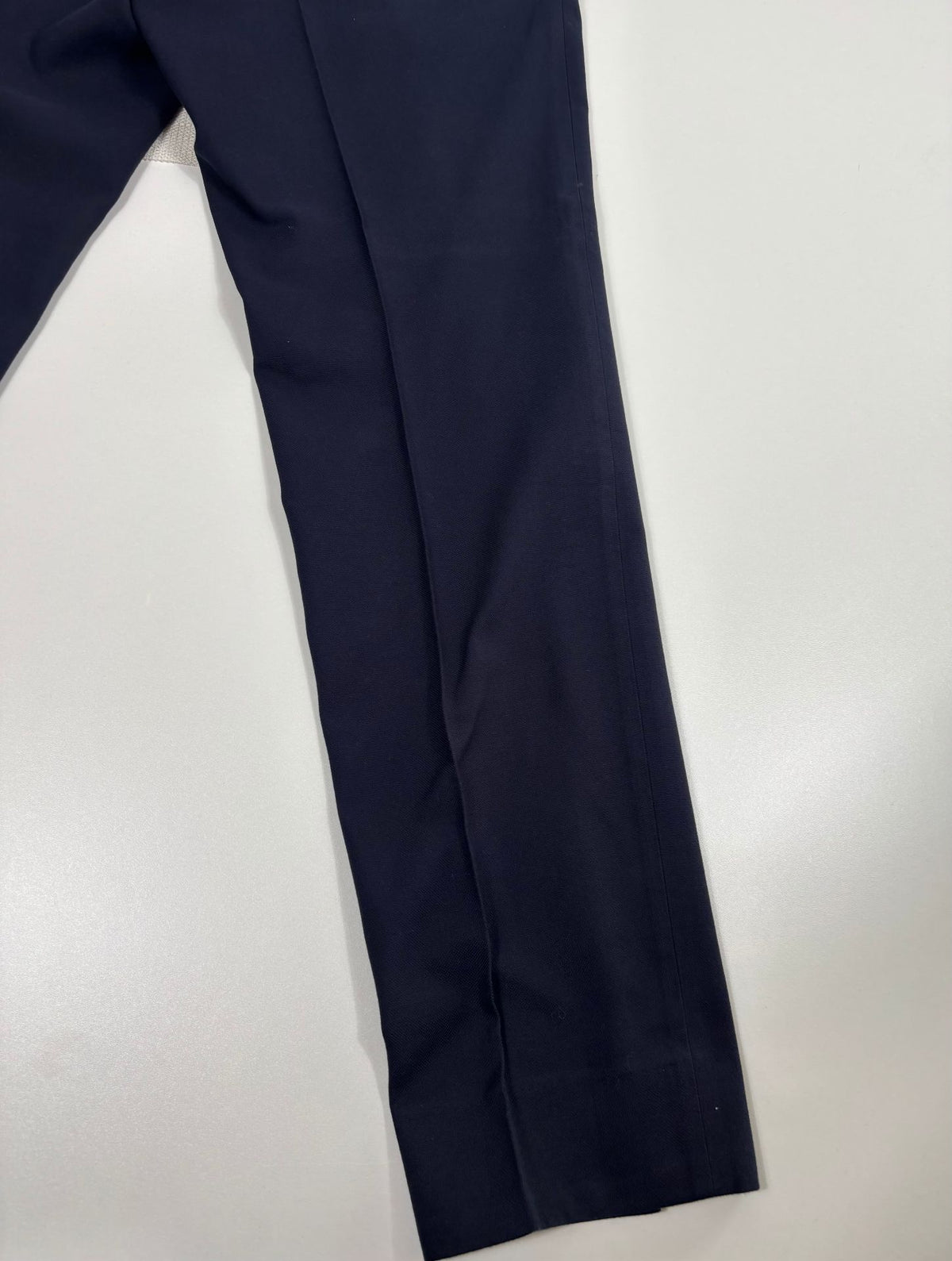 Pantalon Francesco Smalto sartorial coton bleu marine – Taille 48 (IT 56 / US 40)-8