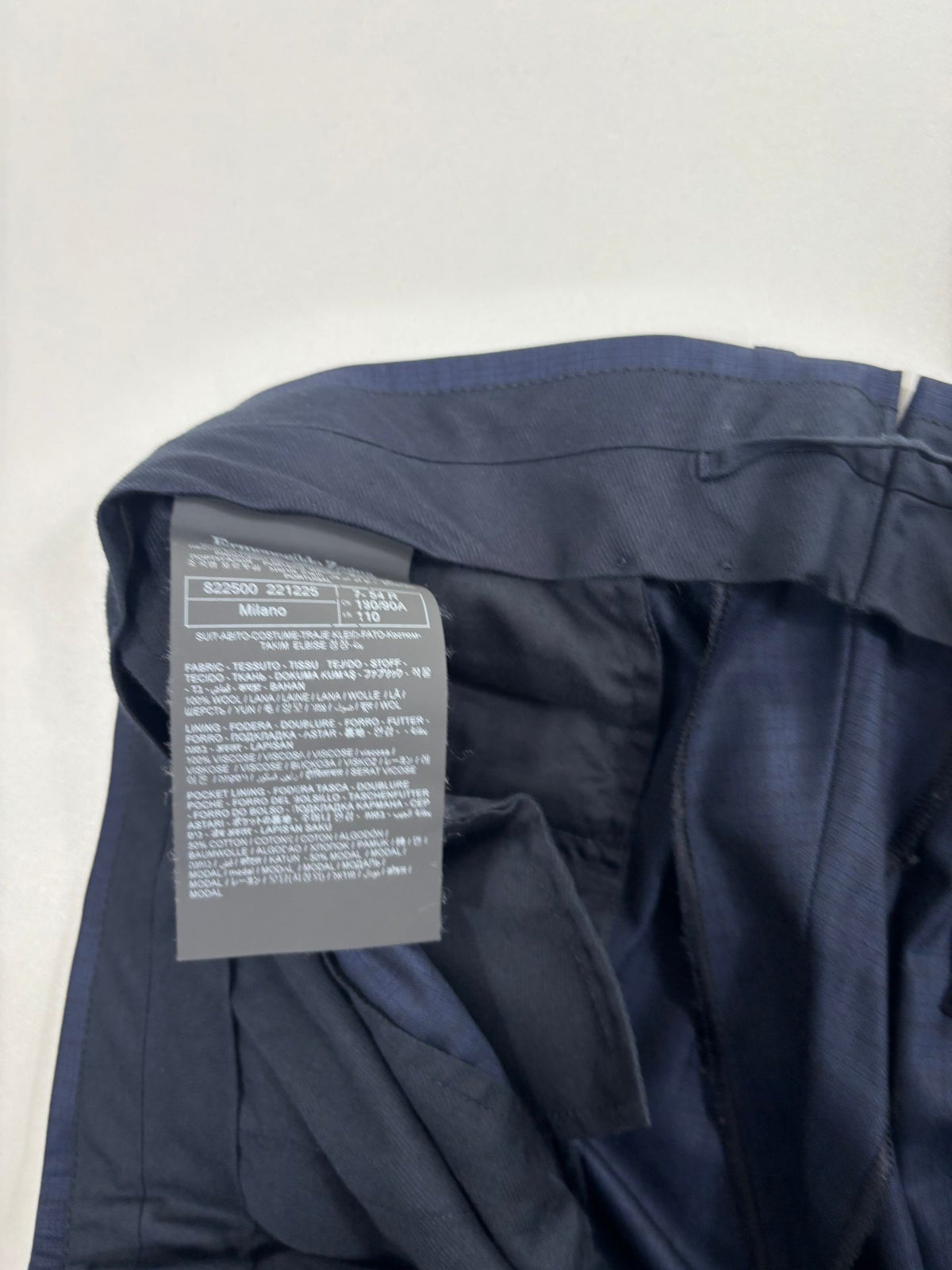 Costume Ermenegildo Zegna 15milmil15 laine bleu marine – Veste 54 / Pantalon 46-9