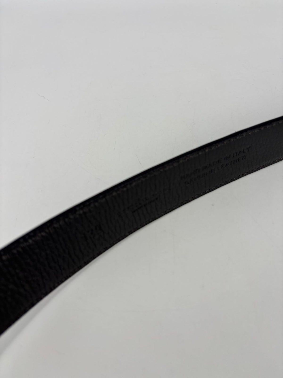 Ceinture Kiton cuir bleu marine boucle K – Taille 120-7