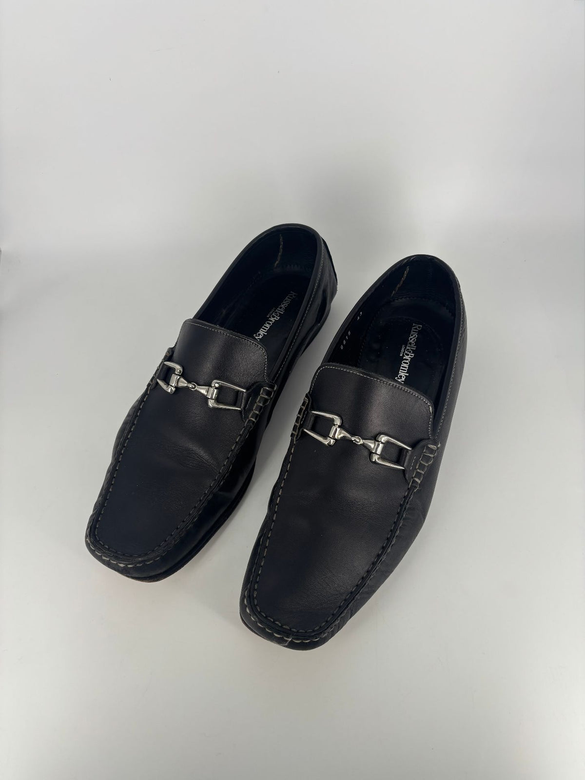 Mocassins Russell & Bromley cuir noir à mors – Pointure 43-3