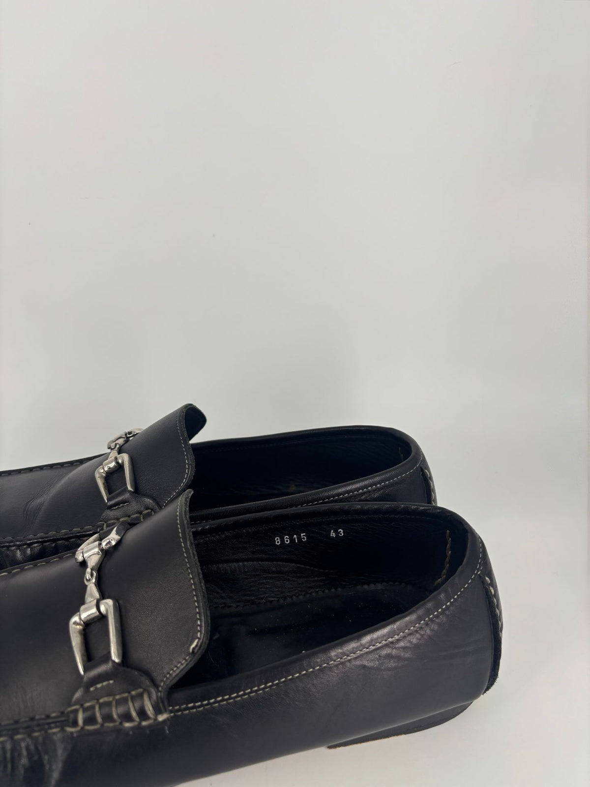 Mocassins Russell & Bromley cuir noir à mors – Pointure 43-5