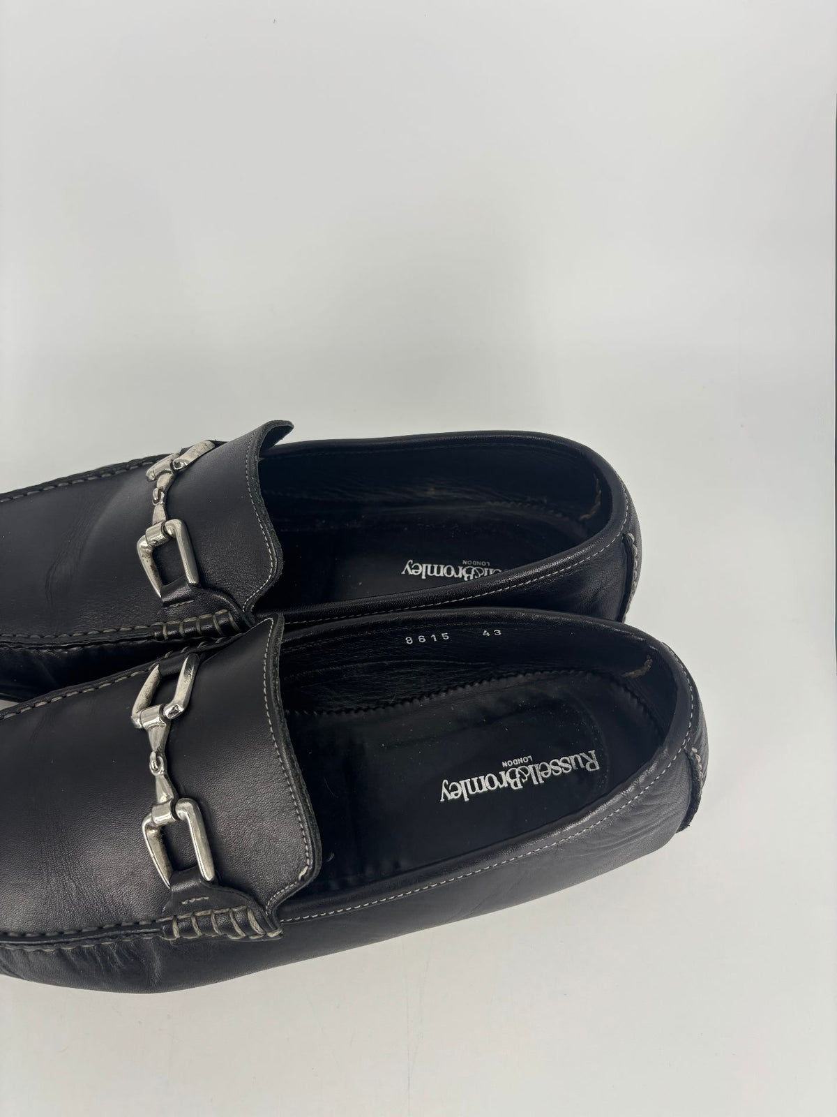 Mocassins Russell & Bromley cuir noir à mors – Pointure 43-6