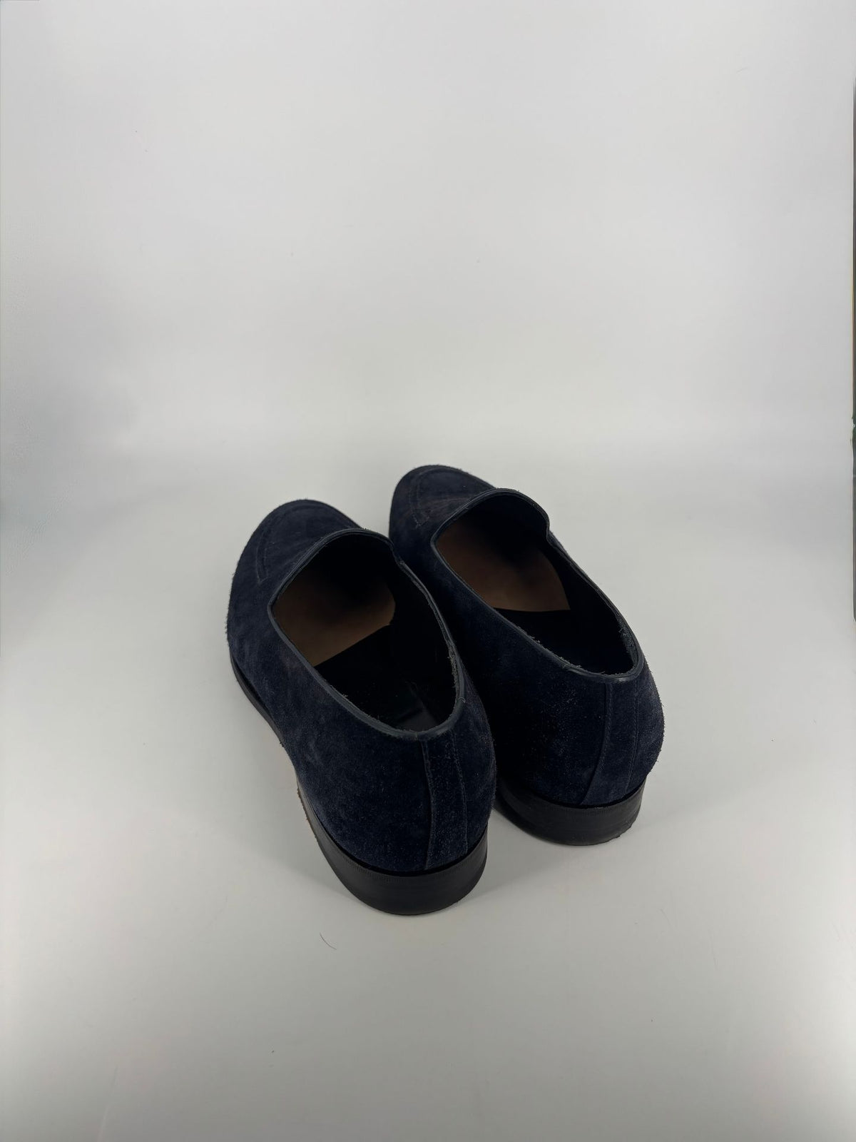 Mocassins J.M. Weston en daim bleu marine – Pointure 43-5
