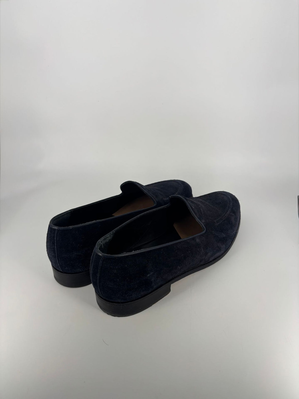Mocassins J.M. Weston en daim bleu marine – Pointure 43-6