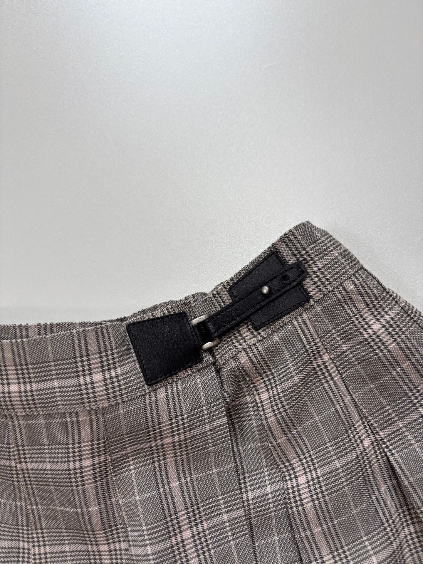 Ensemble Dior enfant veste + jupe plissée Prince de Galles gris – Taille 10 ans-13