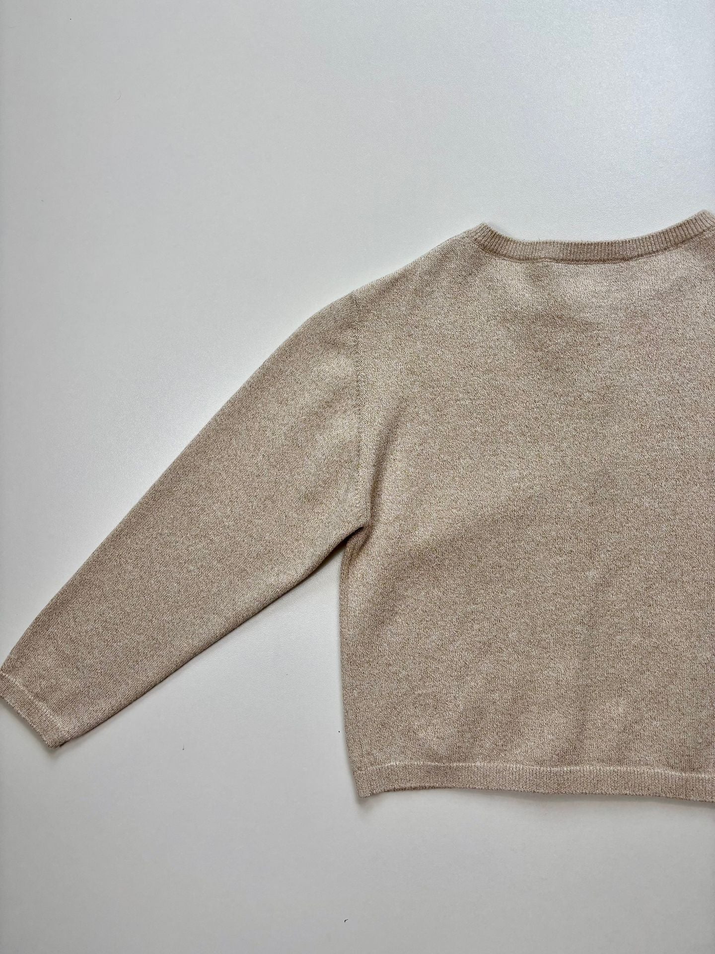 Cardigan Dior enfant coton doré abeille brodée boutons blancs – Taille 10 ans-9