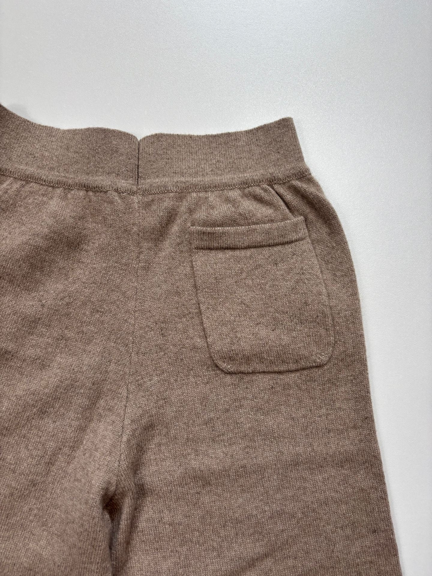 Ensemble Loro Piana enfant hoodie + jogger 100% cachemire taupe-7