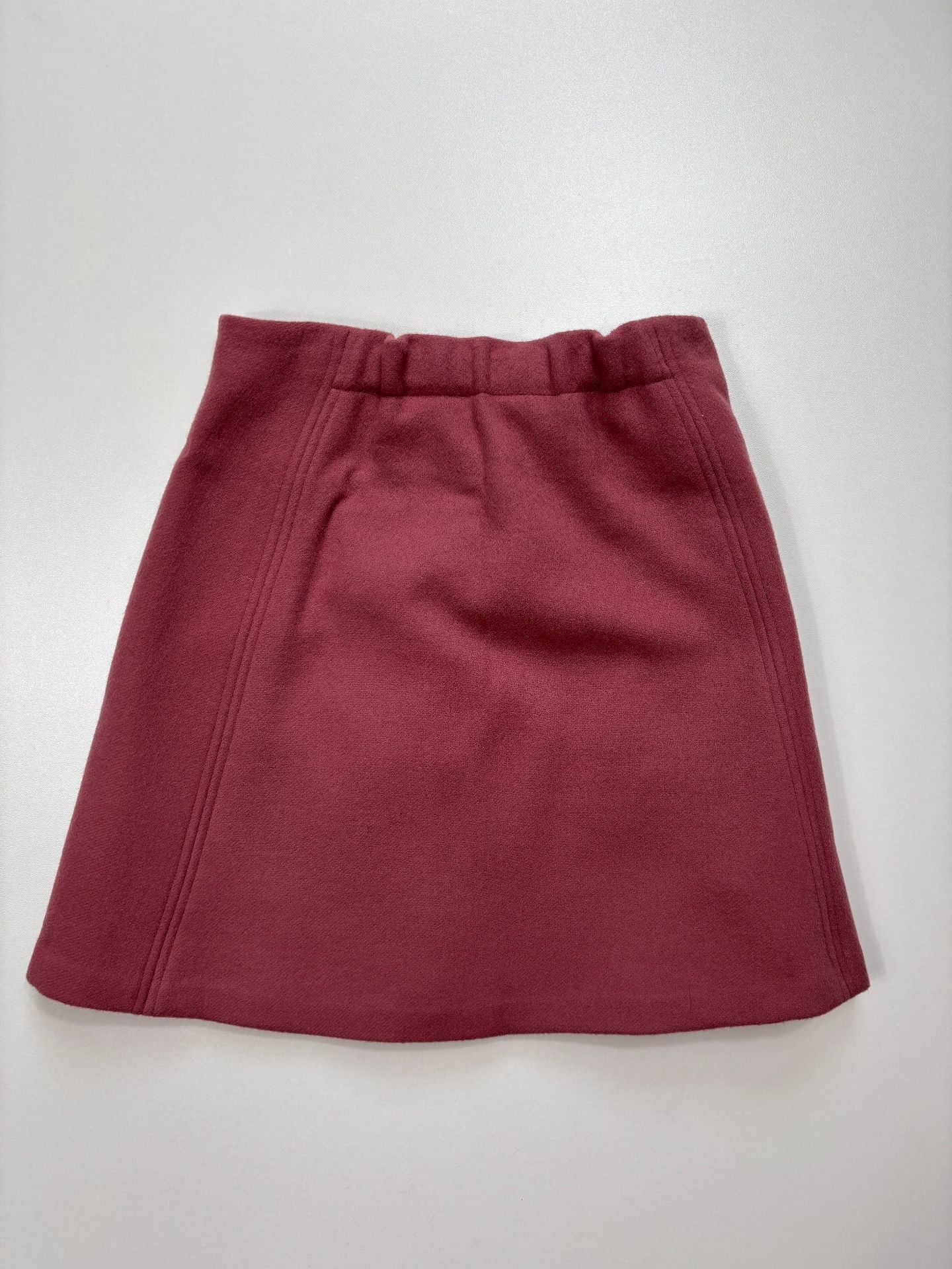 Ensemble Dior enfant caban croisé + jupe trapèze vieux rose – boutons dorés abeille – 12 ans-8