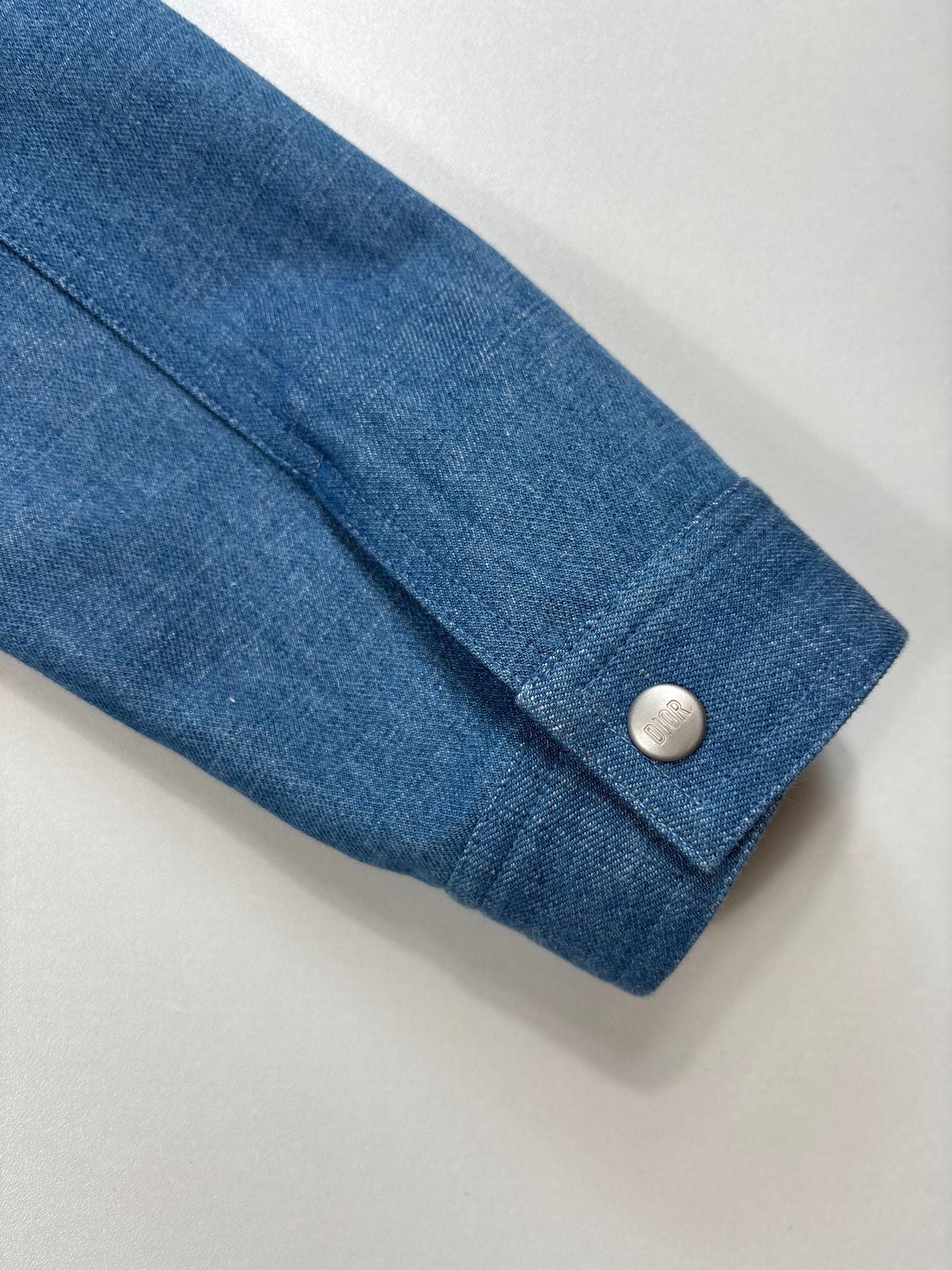 Ensemble jean Dior enfant broderies florales dorées – veste + pantalon – 10 ans-12