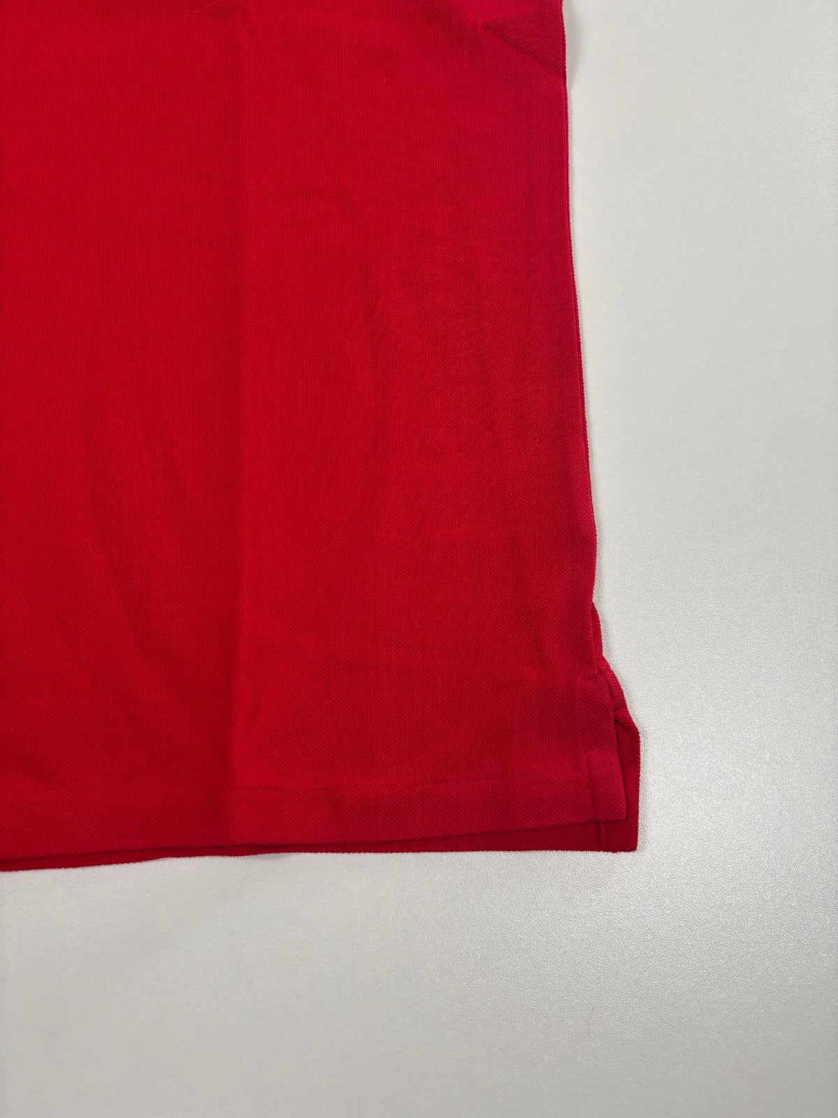 Polo Ralph Lauren rouge à col noir logo brodé doré – Taille XL-2