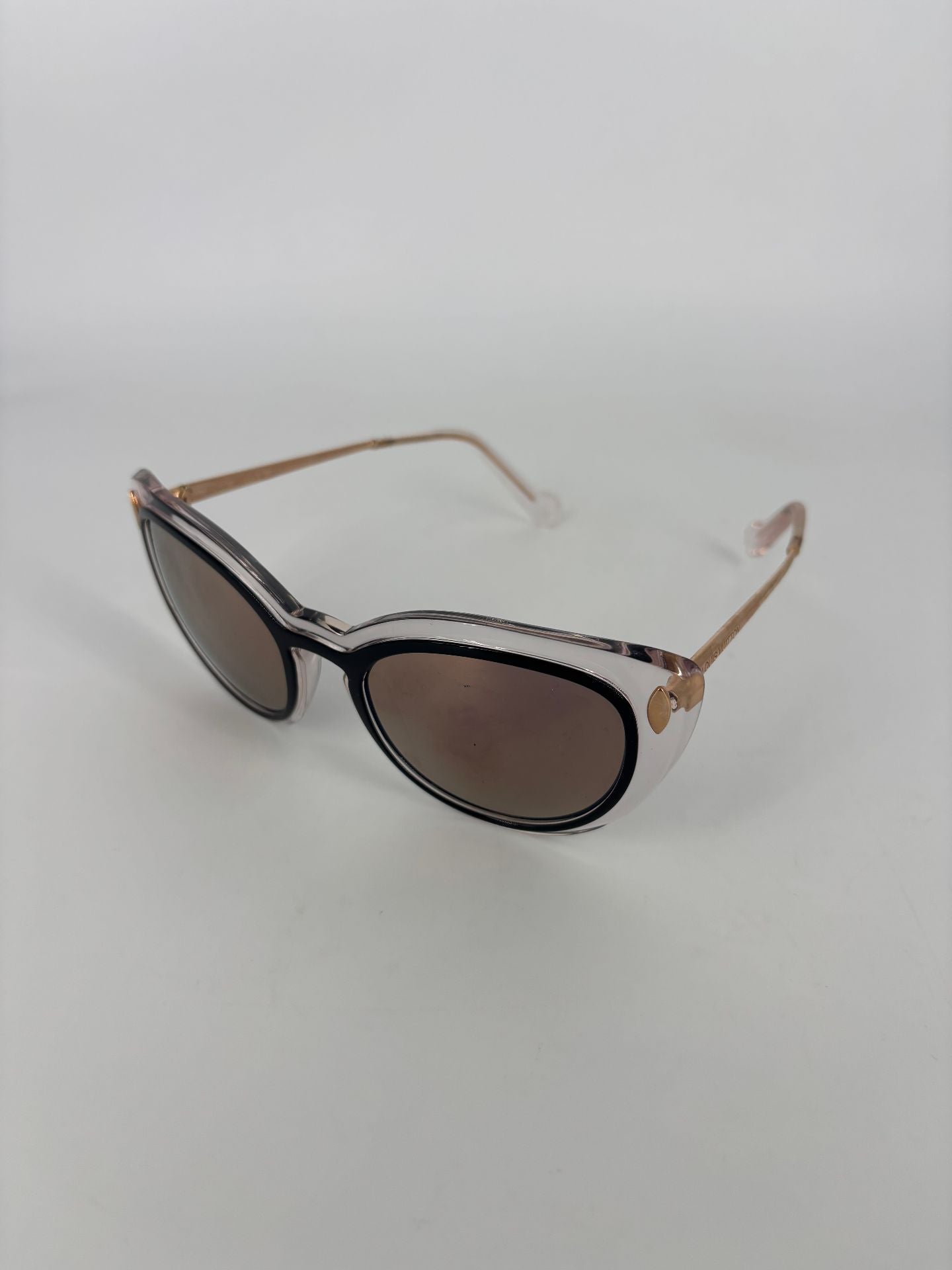 Lunettes de soleil Louis Vuitton cat-eye métal rose gold verres miroir-2