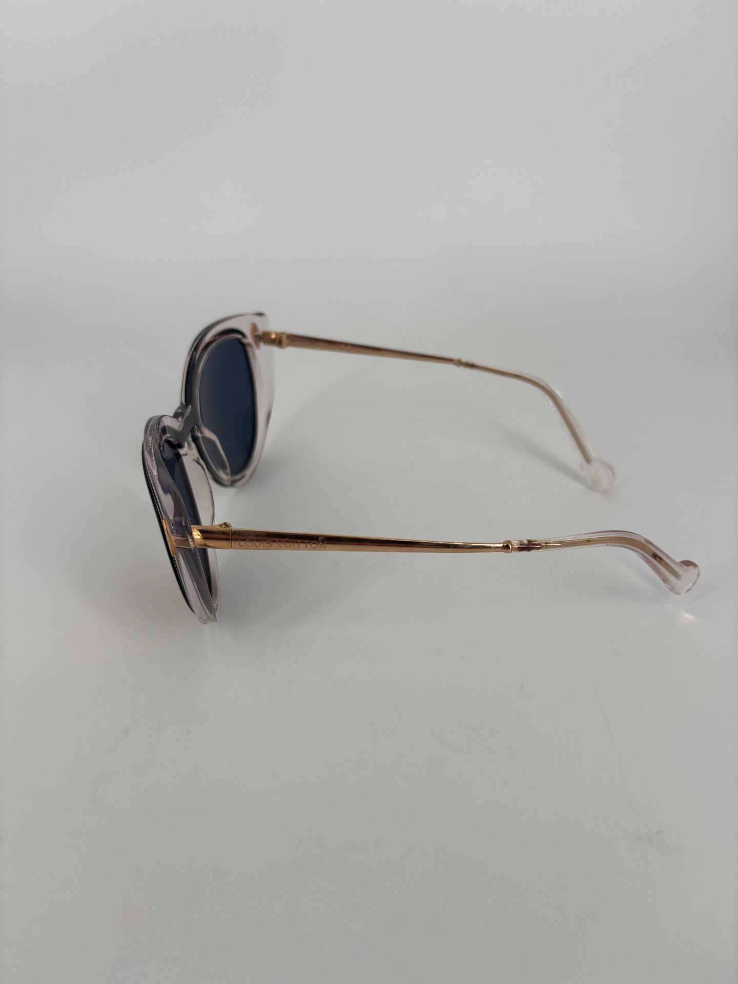 Lunettes de soleil Louis Vuitton cat-eye métal rose gold verres miroir-3