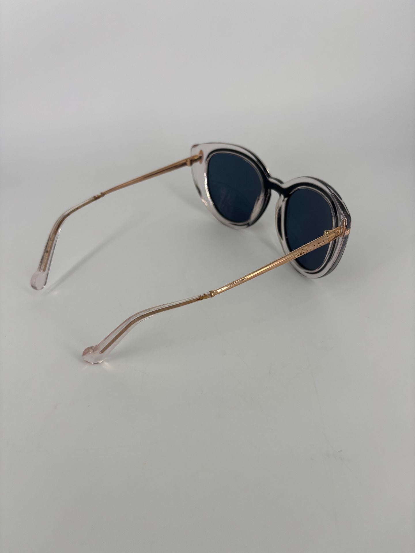 Lunettes de soleil Louis Vuitton cat-eye métal rose gold verres miroir-6