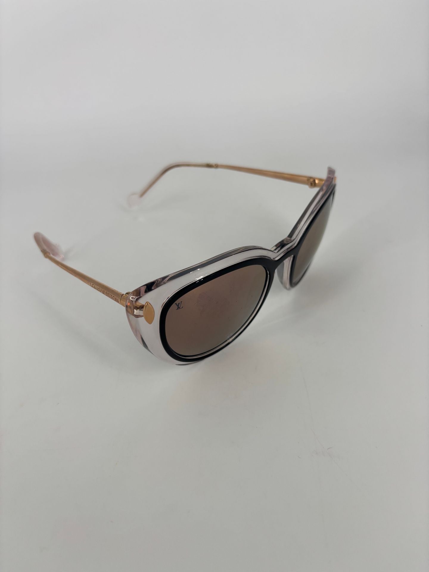 Lunettes de soleil Louis Vuitton cat-eye métal rose gold verres miroir-7