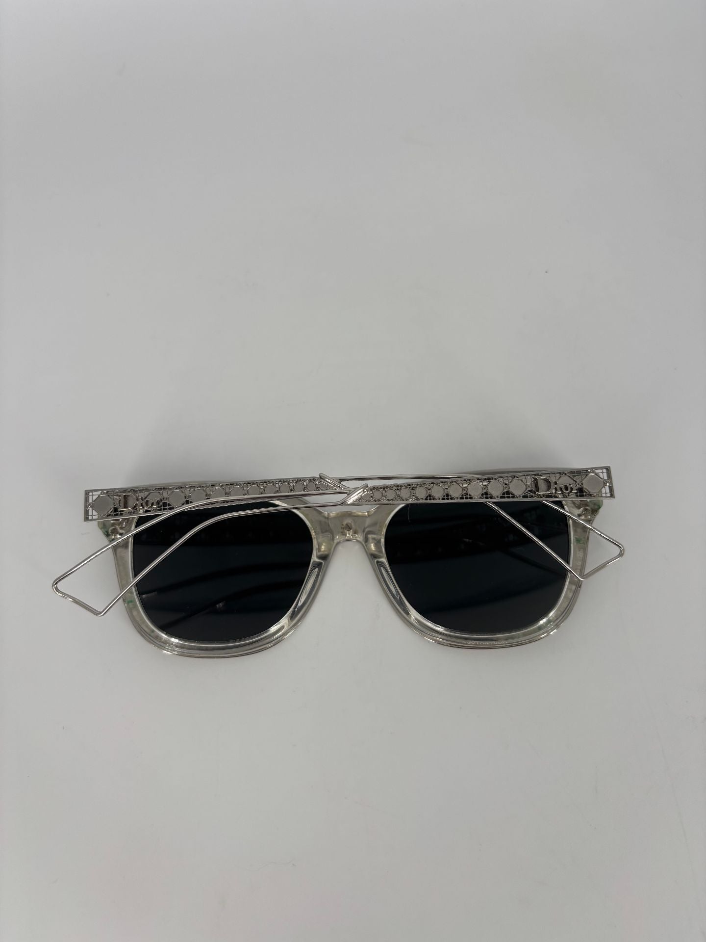 Lunettes de soleil Christian Dior Diorama7 palladium cristal transparent-9