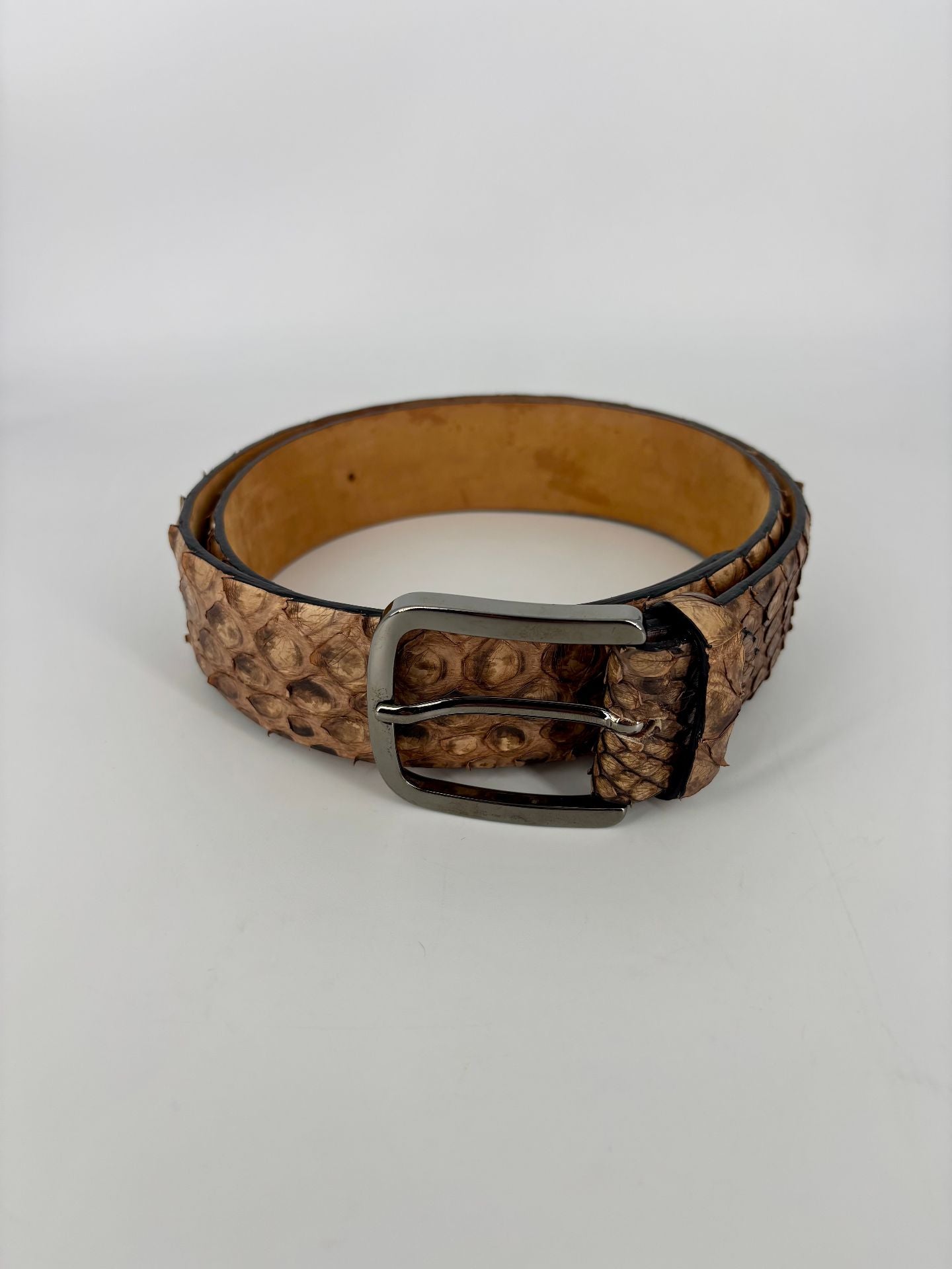 Ceinture python véritable artisanale - Made in Italy-1